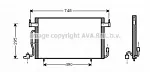 Радиатор кондиционера AVA BS99485 Радиатор кондиционера AVA BS99485