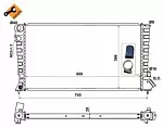 Радиатор охлаждения двигателя NRF BS90237