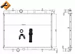 Радиатор охлаждения двигателя NRF BS89943