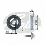 Шкив коленвала GATES BS209660