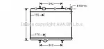 Радиатор охлаждения двигателя AVA BS91086