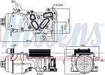 Масляный радиатор NISSENS BS92888 Масляный радиатор NISSENS BS92888