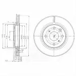 Тормозной диск DELPHI BS139184 Тормозной диск DELPHI BS139184