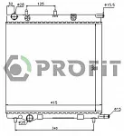 Радиатор охлаждения двигателя PROFIT BS89437