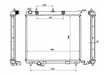 Радиатор охлаждения двигателя NRF BS89598