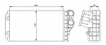 Радиатор печки NRF BS118072