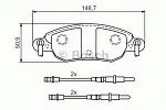 Тормозные накладки BOSCH BS147836