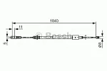 Трос ручника BOSCH BS151492