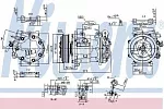 Компрессор кондиционера NISSENS BS97551