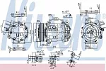 Компрессор кондиционера NISSENS BS97532