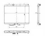 Радиатор охлаждения двигателя NRF BS90015