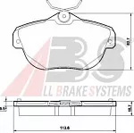Тормозные колодки A.B.S. Задние BS143852