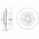 Тормозной диск DELPHI BS139570