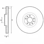 Тормозной диск DELPHI BS139622