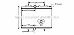 Радиатор охлаждения двигателя AVA BS91453