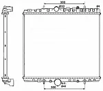 Радиатор охлаждения двигателя NRF BS90849