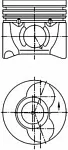 Поршень двигателя KOLBENSCHMIDT BS79552 Поршень двигателя KOLBENSCHMIDT BS79552