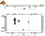 Радиатор охлаждения двигателя NRF BS90663