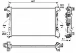 Радиатор охлаждения двигателя NRF BS91161