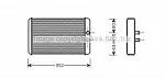 Радиатор отопителя печки AVA BS117514