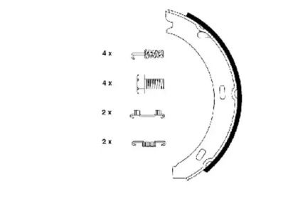 Тормозные колодки ручника Textar BS233139