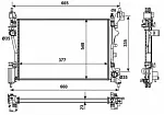 Радиатор охлаждения двигателя NRF BS90989