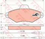 Тормозные колодки TRW Передние BS144786