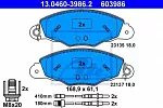 Тормозные накладки ATE BS150067