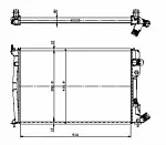 Радиатор охлаждения двигателя NRF BS90951