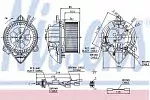 Вентилятор отопителя NISSENS BS116311