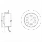 Тормозной диск DELPHI BS139725