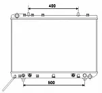Радиатор охлаждения двигателя NRF BS91929