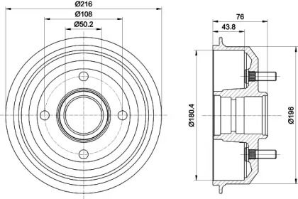 Тормозной барабан Textar BS274690