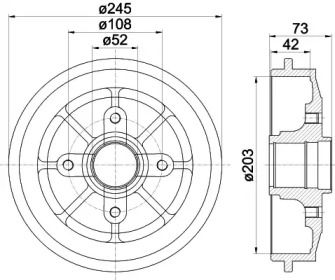 Тормозной барабан Textar BS274882