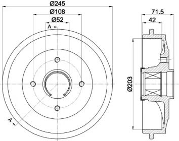 Тормозной барабан Textar BS274953