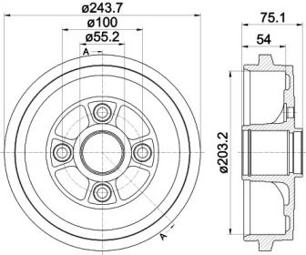 Тормозной барабан Textar BS274956