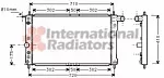 Радиатор охлаждения двигателя VAN WEZEL BS90078