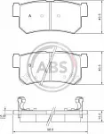 Тормозные накладки A.B.S. BS146029