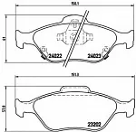 Тормозные колодки BREMBO Передние BS143717