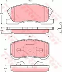 Тормозные накладки TRW BS149487