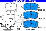 Тормозные колодки ATE Передние BS145175