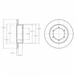 Тормозной диск DELPHI BS140113