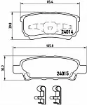 Тормозные накладки BREMBO BS147870