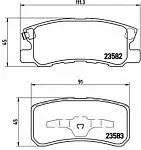 Тормозные накладки BREMBO BS148027