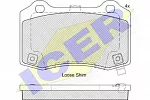 Тормозные накладки ICER BS148849 Тормозные накладки ICER BS148849
