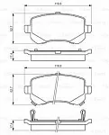 Тормозные накладки BOSCH BS147972