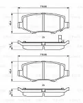 Тормозные накладки BOSCH BS147103