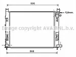 Радиатор охлаждения двигателя AVA BS90736