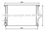 Радиатор охлаждения двигателя AVA BS89986