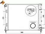 Радиатор охлаждения двигателя NRF BS90806